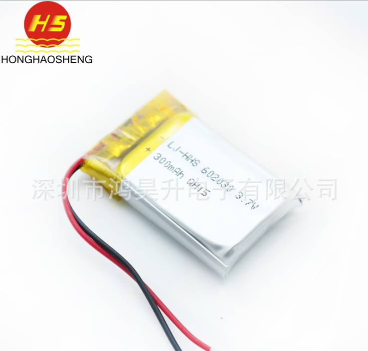 602030 300mah聚合物锂电池 3.7v电子锁LED灯具智能穿戴产品电池